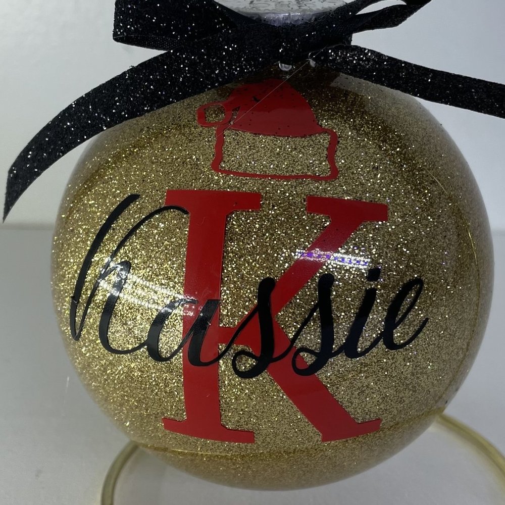 Personalized monogrammed ornament